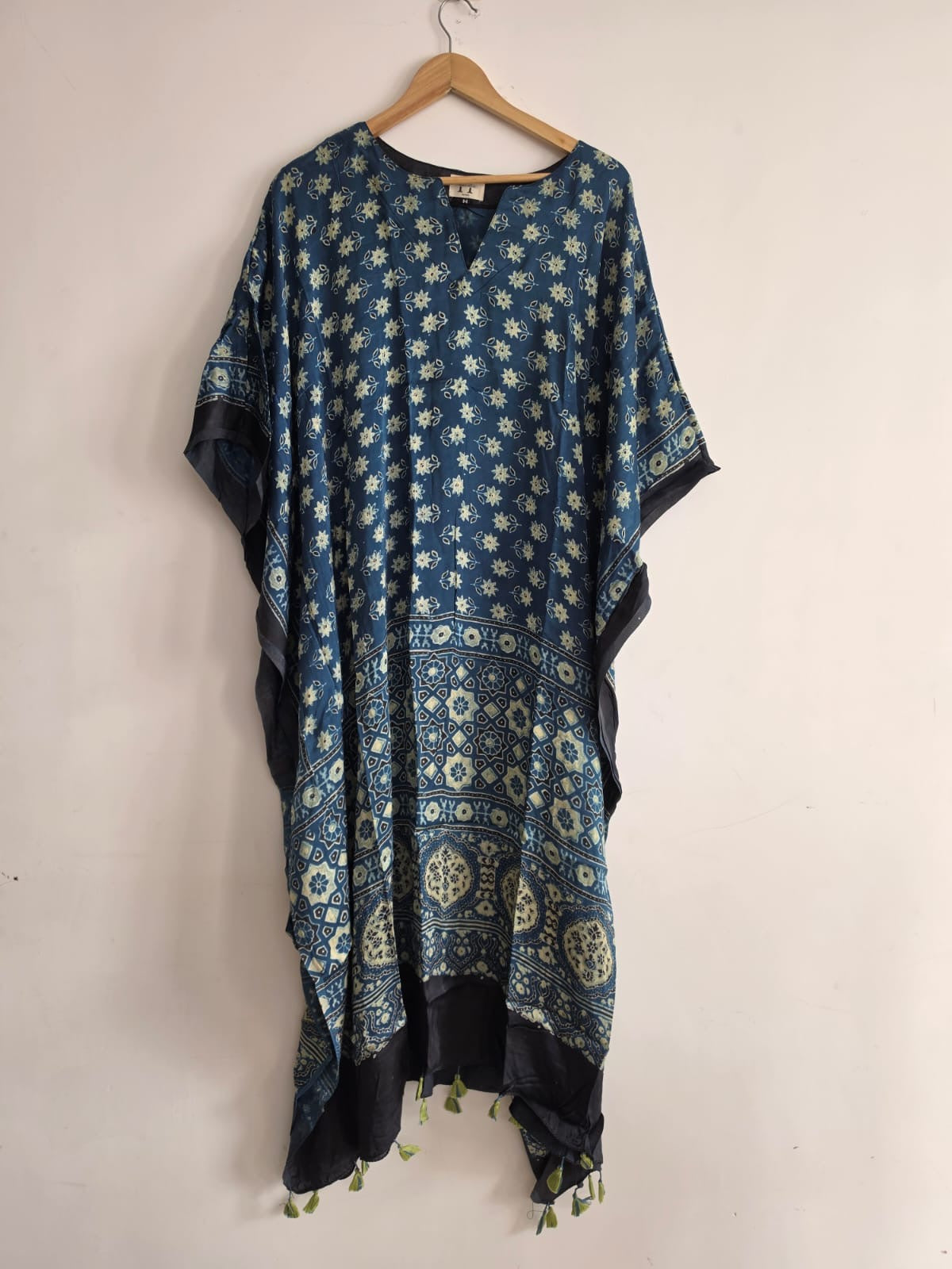 Ajrakh Kaftan in modal silk