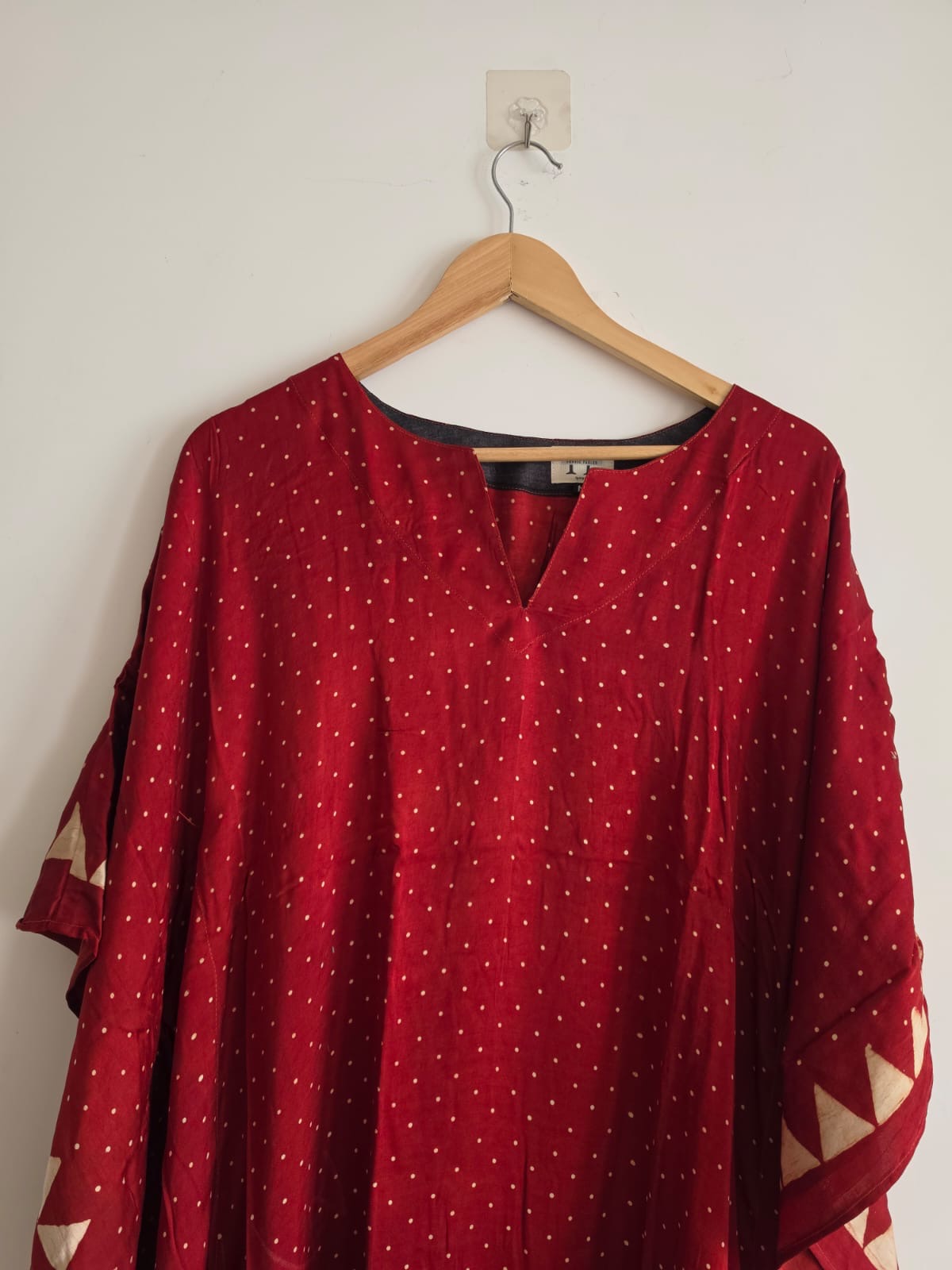 Ajrakh Kaftan in modal silk
