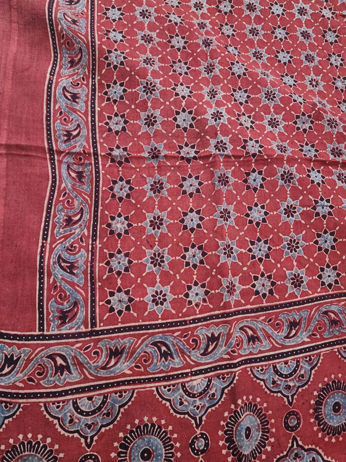 Ajrakh mul cotton dupatta