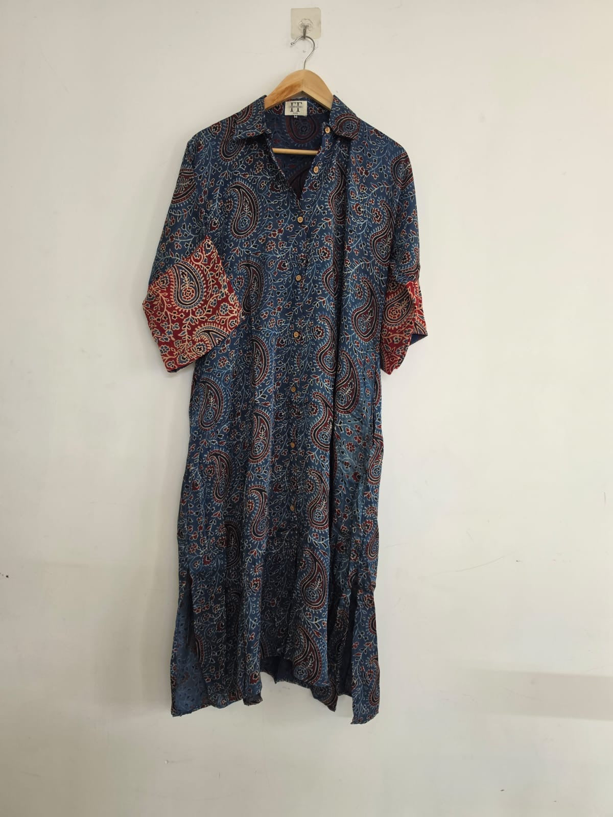 Ajrakh shirt dress