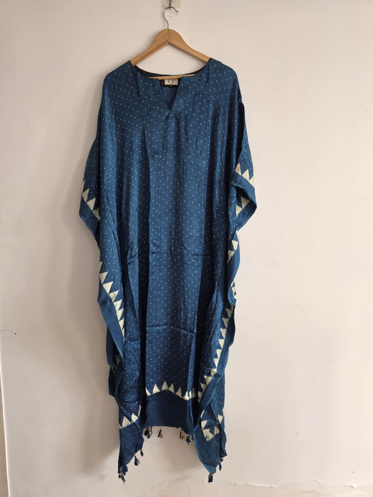 Ajrakh Kaftan in modal silk