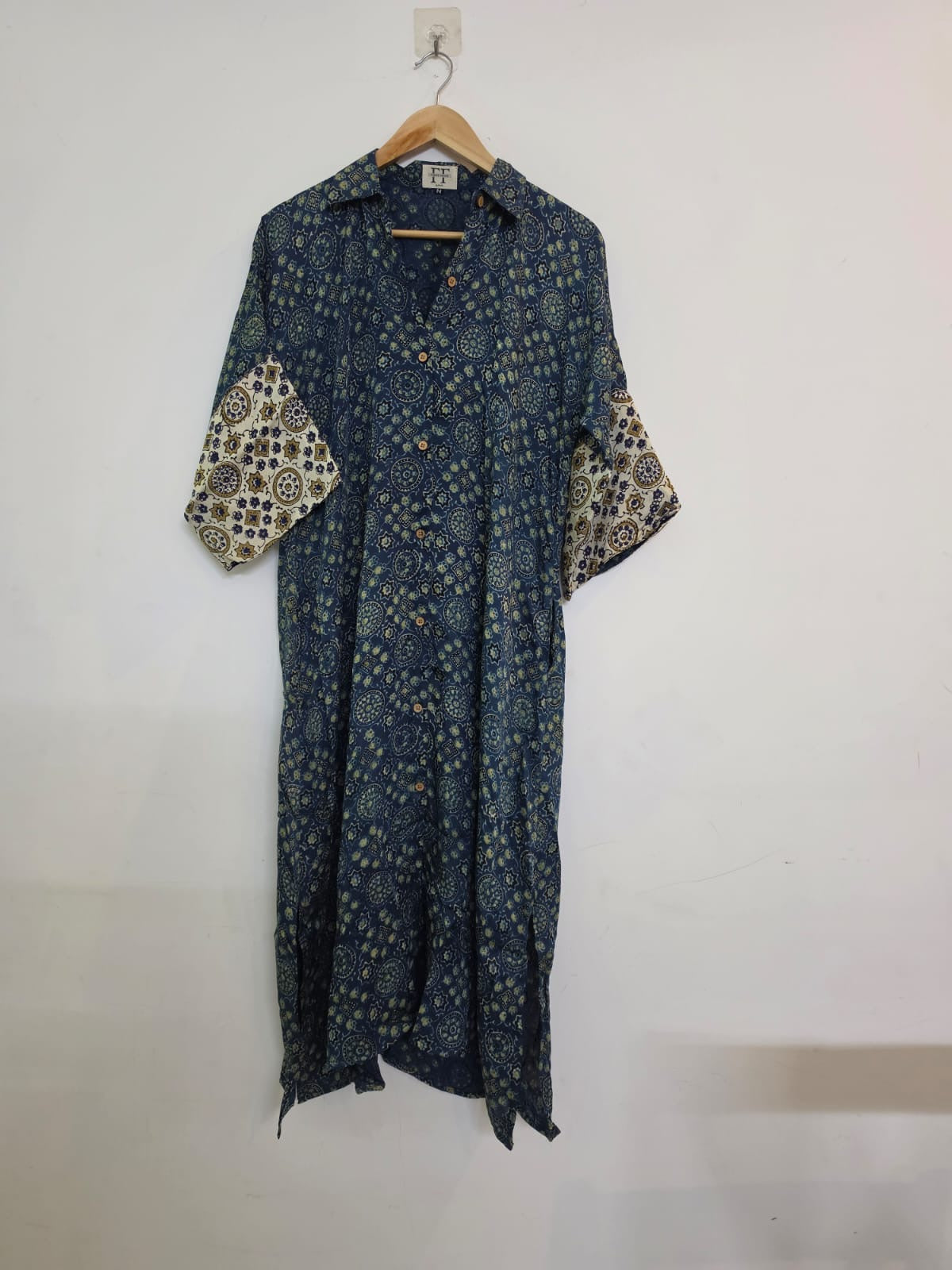 Ajrakh shirt dress