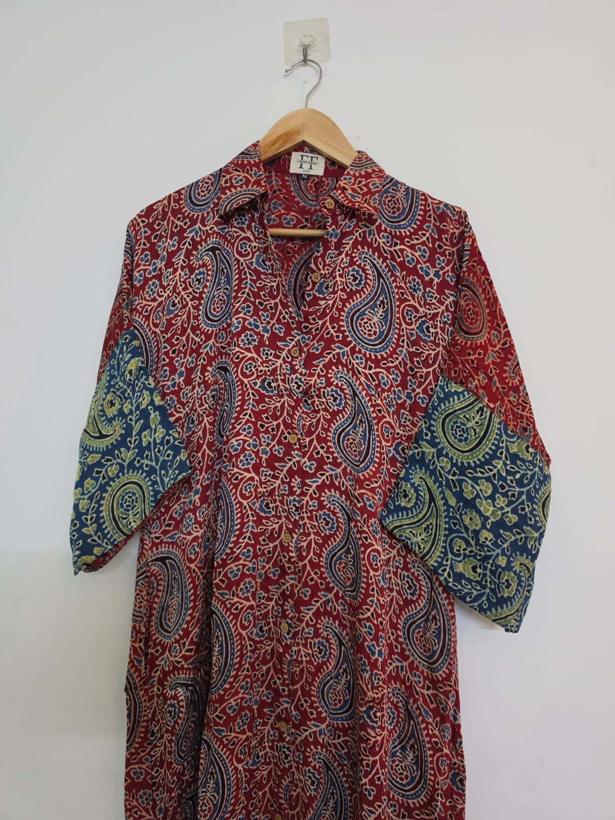 Ajrakh shirt dress