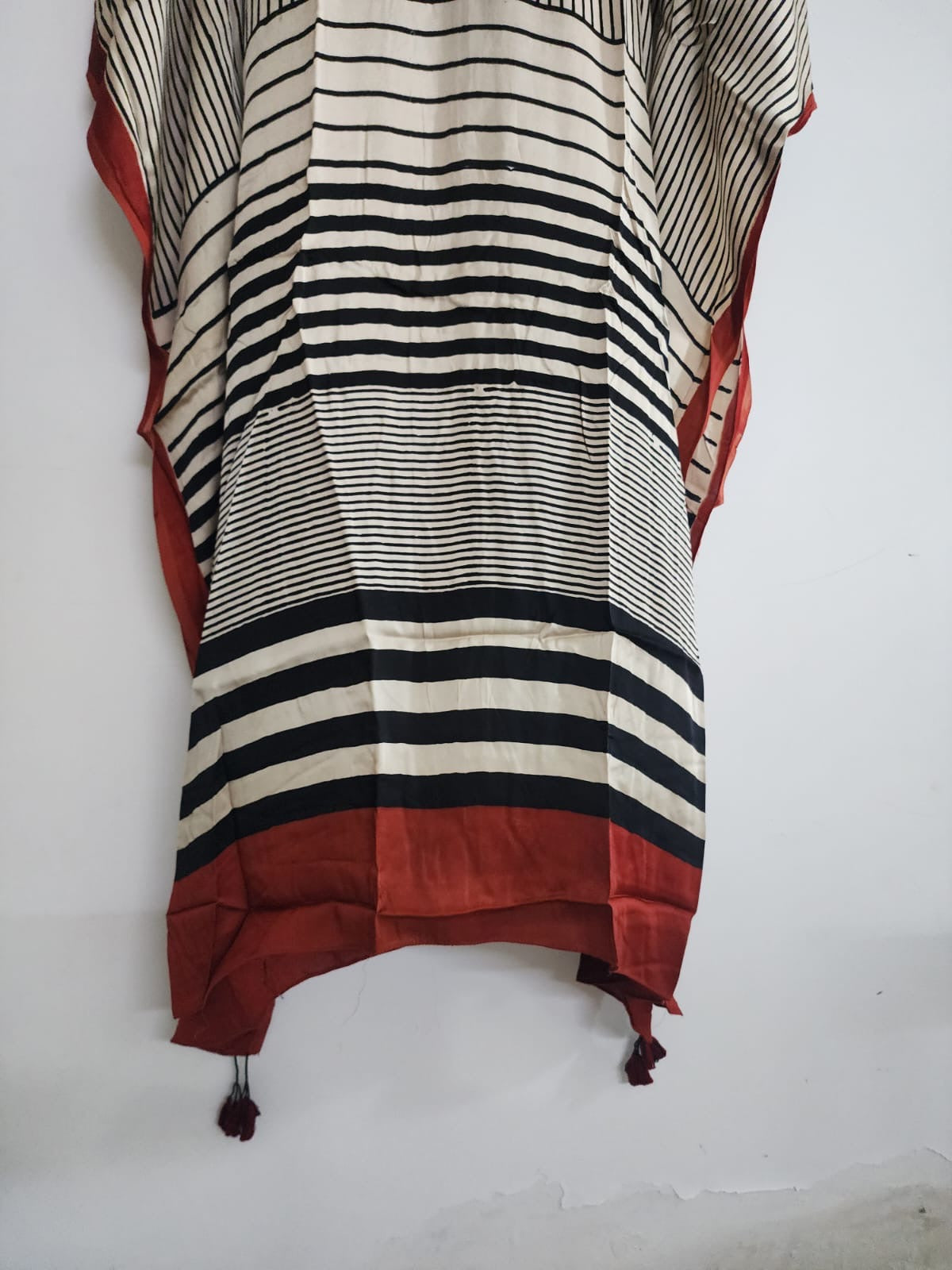 Ajrakh Kaftan in modal silk
