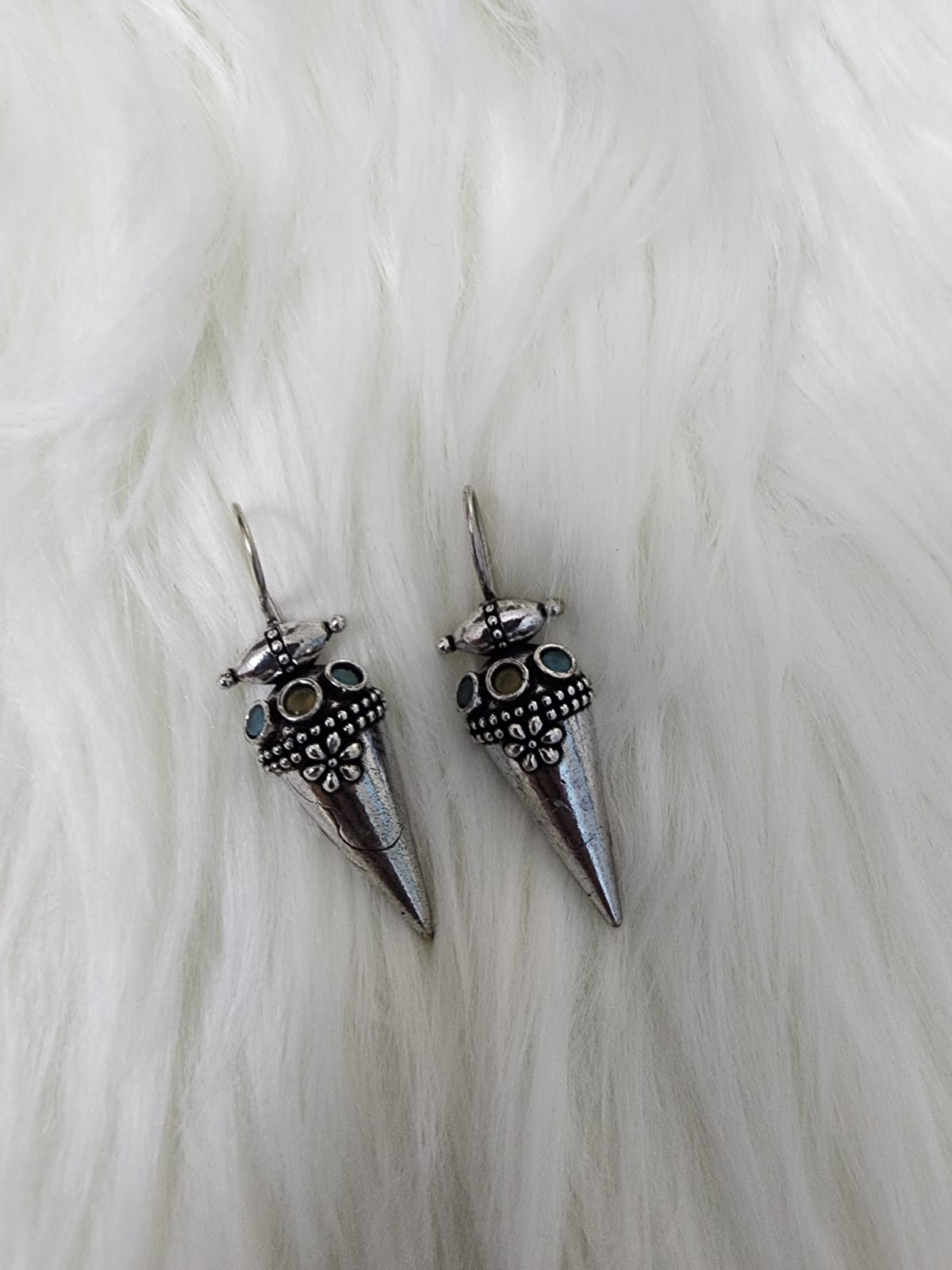 Earrings(Blue & yellow)