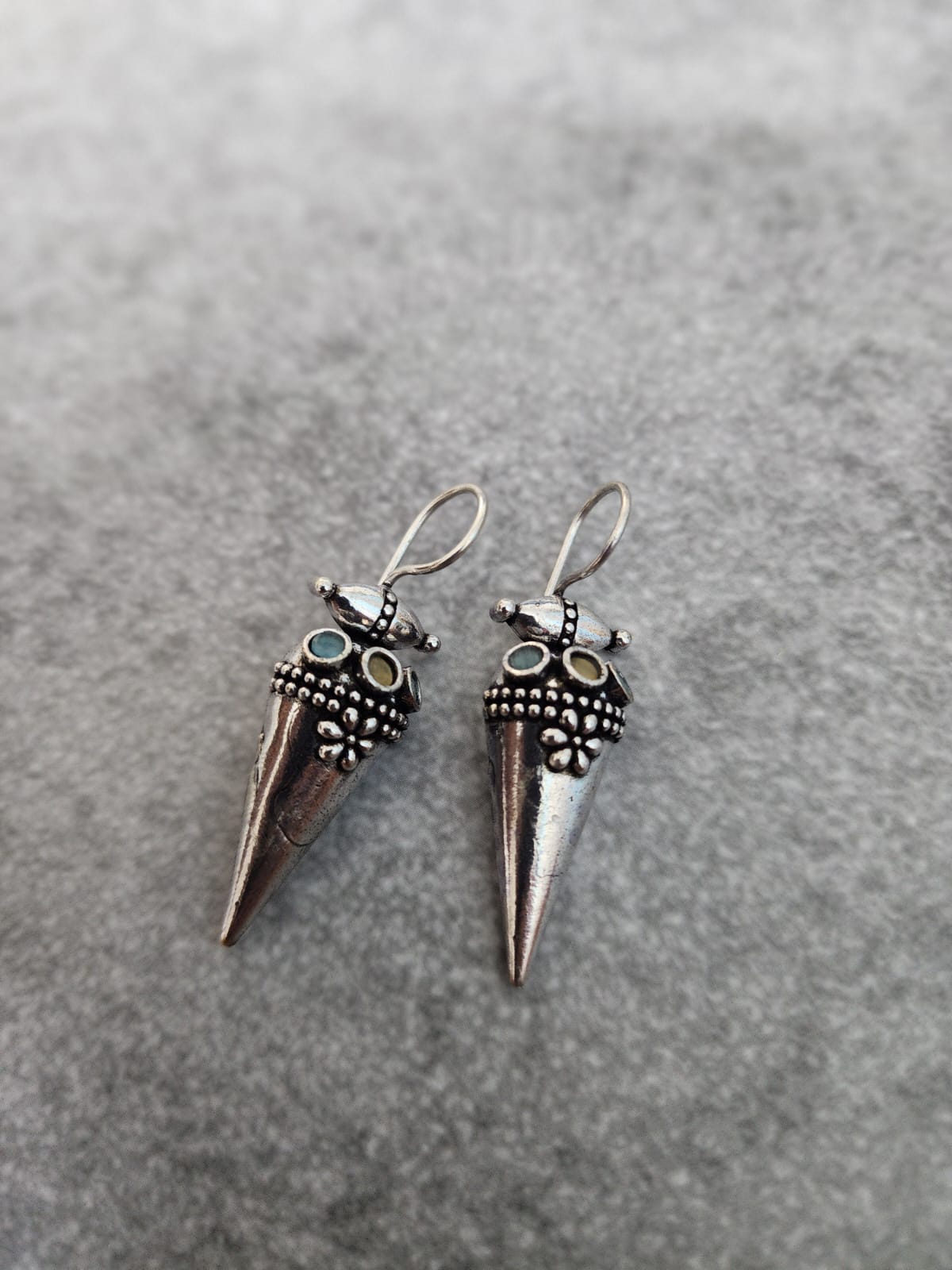 Earrings(Blue & yellow)