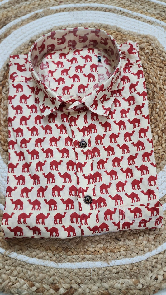 Cotton half sleeve shirt