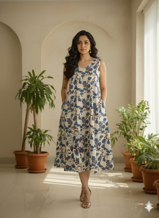 Ajrakh Modal dress