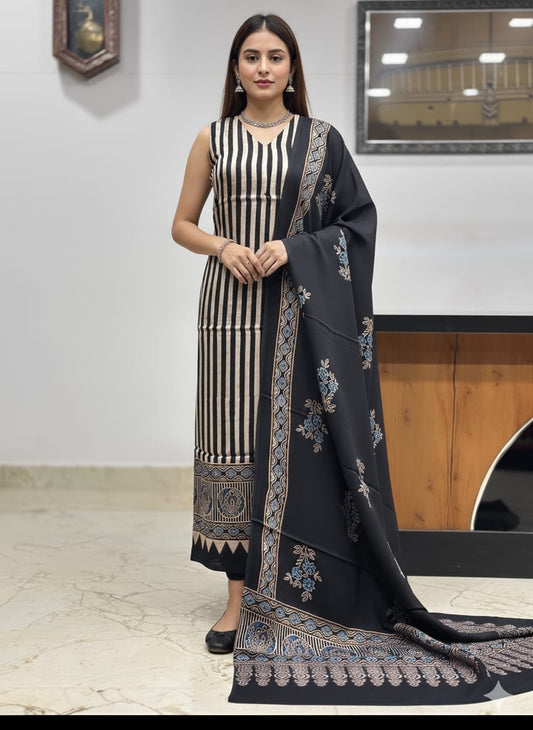 Ajrakh Modal suit set