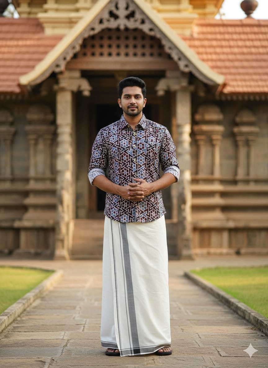 Cotton Full Sleeve Shirt (Ajrakh collection)