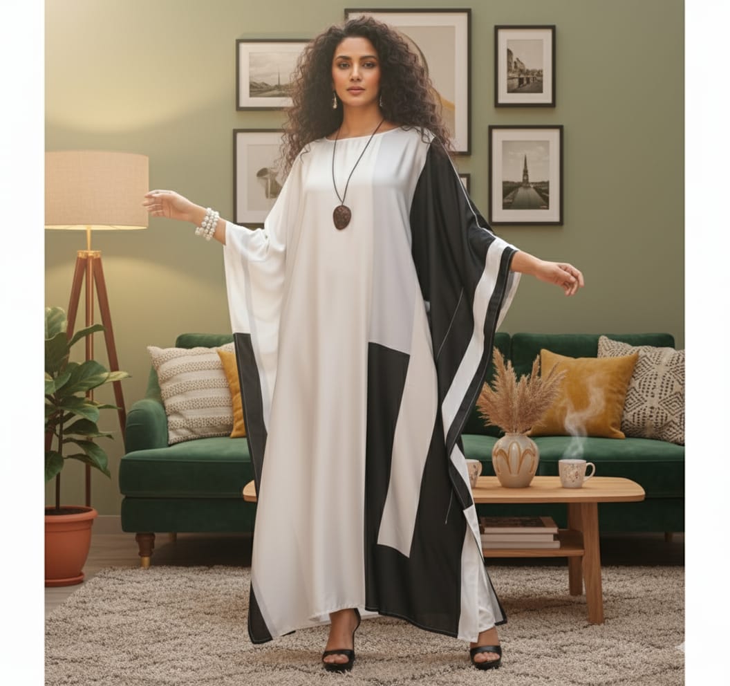 Black & White Kaftan